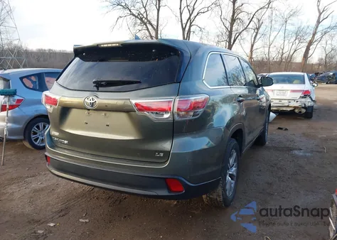 2014 Toyota Highlander Le Plus V6 z USA, uszkodzony, nr VIN 5TDZKRFH1ES013007